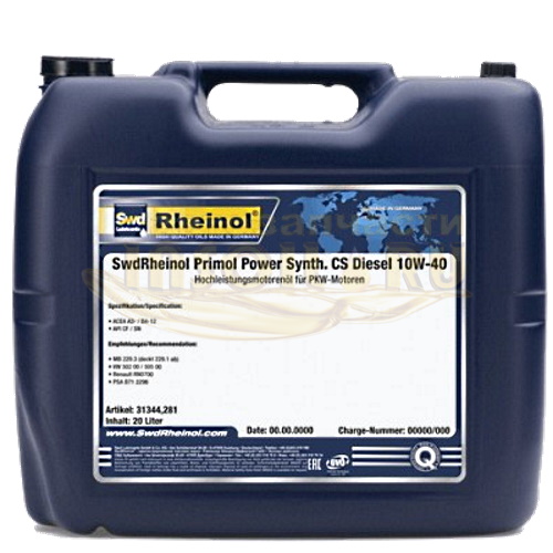 RHEINOL Primol Power Synth CS Diesel 10W-40 20L