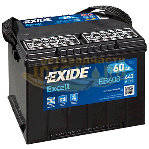 Exide Excell 60Ач 640А ETN 1